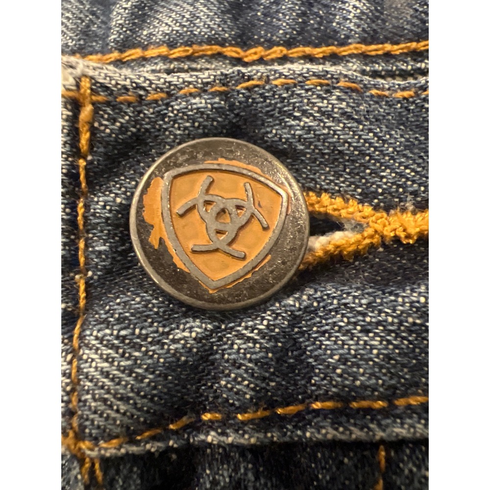 Ariat M4 Low Rise Straight Leg Mens Jeans 33x32 Medium Wash 10007775 AM 8681 B - Picture 8 of 8